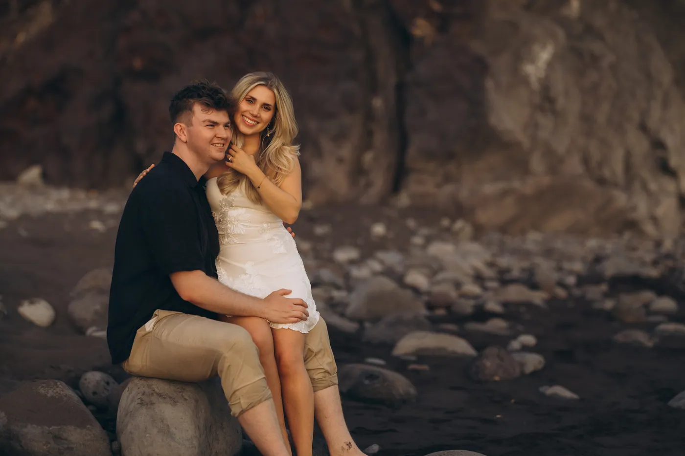 Dressed up on the rocks